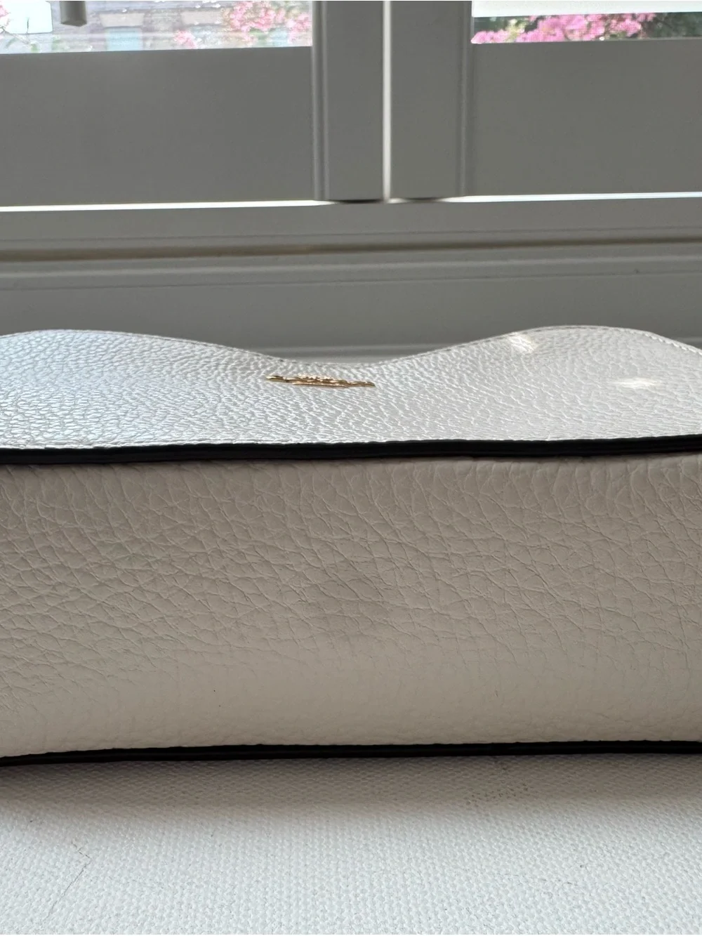 Coach Pebble Leather Camera Crossbody Bag – Chalk/Ivory with Signature Strap